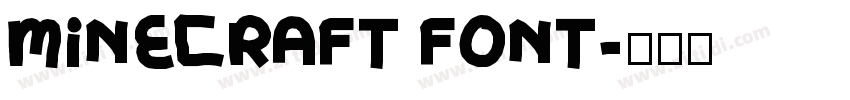 Minecraft Font字体转换